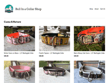 Tablet Screenshot of bullinacollarshop.com